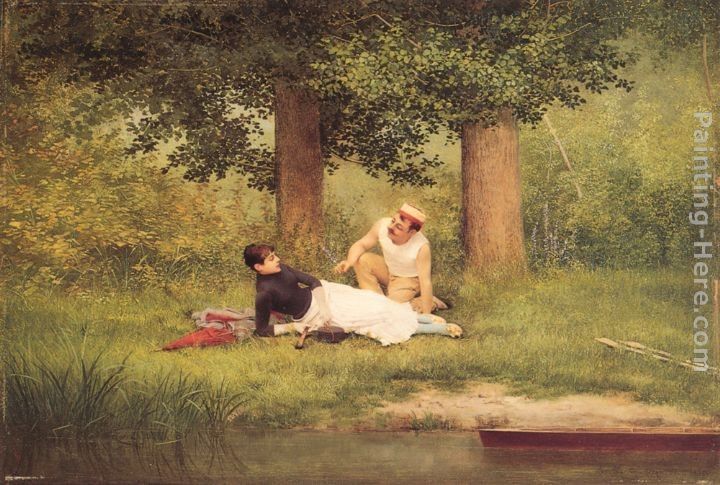 Georges Croegaert The Flirtation